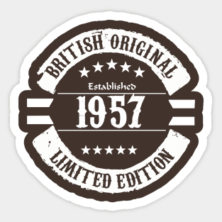 British original 1957 Sticker